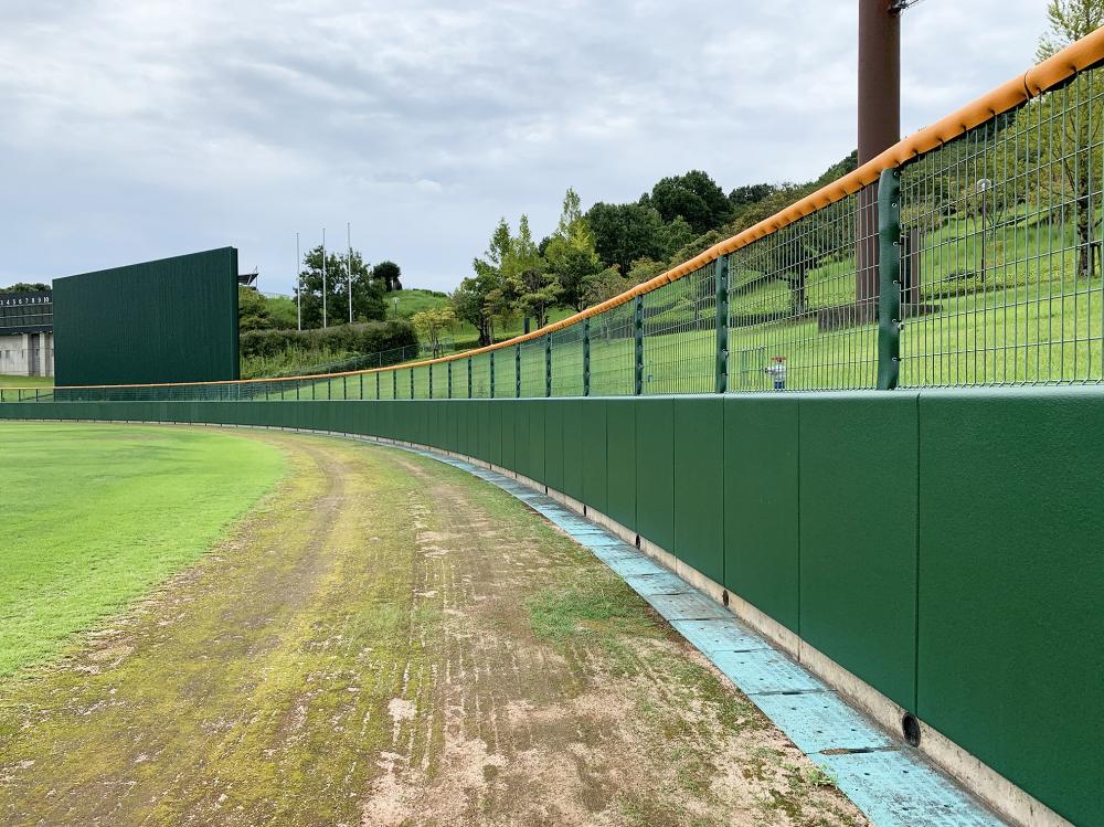 ホームランゾーン識別マット 佐賀県鹿島市野球場